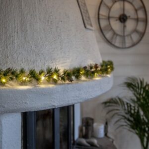 LED Tannengirlande LARIX - Weihnachtsgirlande - 20 warmweiße LED - ...