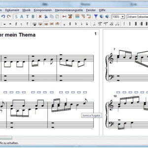 Musik-Software Capella tonica fugata 13