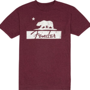 T-Shirt Fender Burgundy Bear Unisex XL