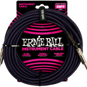 Instrumentenkabel Ernie Ball EB6397 violett/schwarz 7