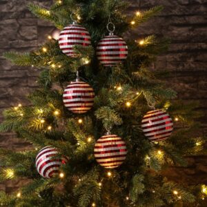 Christbaumschmuck Discokugel - Spiegelkugel - Weihnachtskuge - D: 8...