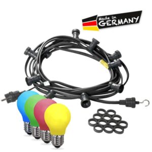 Illu-/Partylichterkette 10m - Außenlichterkette - Made in Germany -...