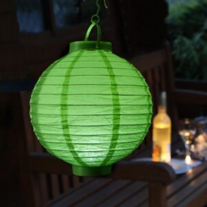 LED Lampion - kaltweiße LED - D: 30cm - Montagehaken - Batteriebetr...