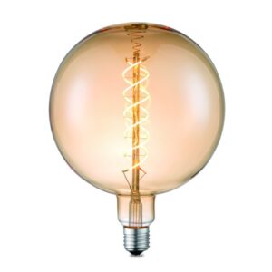 Designleuchtmittel PLUTO G180 amber - LED Filament - 2200K - E27 - ...