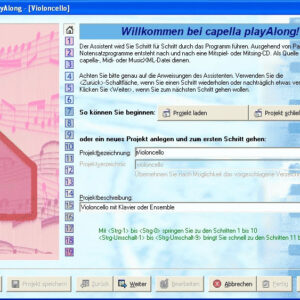 Musik-Software Capella PlayAlong