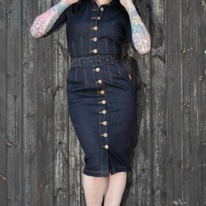 Rumble59 Denim - Bleistiftkleid Second Skin #M