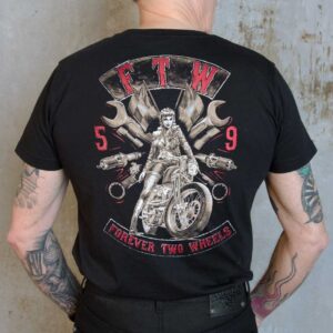 Rumble59 - T-Shirt - Forever Two Wheels #M