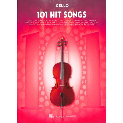 Spielbuch Cello 101 Hit Songs