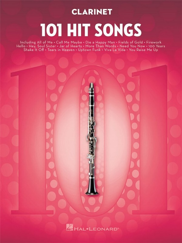 Spielbuch für Klarinette 101 Hit Songs