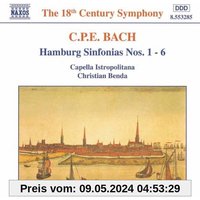 Bach Carl Philipp Emanuel Hamb.Sinfonien 1-6 B