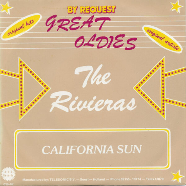 The Rivieras / Little Anthony & The Imperials - California Sun - Hurt So Bad (7inch