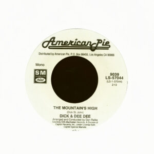 DICK & DEE DEE / Nelson Riddle - The Mountain's High - Route 66 Theme (7inch