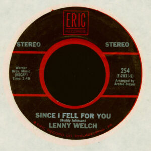 Lenny Welch - Since I Fell For You - The Ballad Of Davy Crockett (7inch