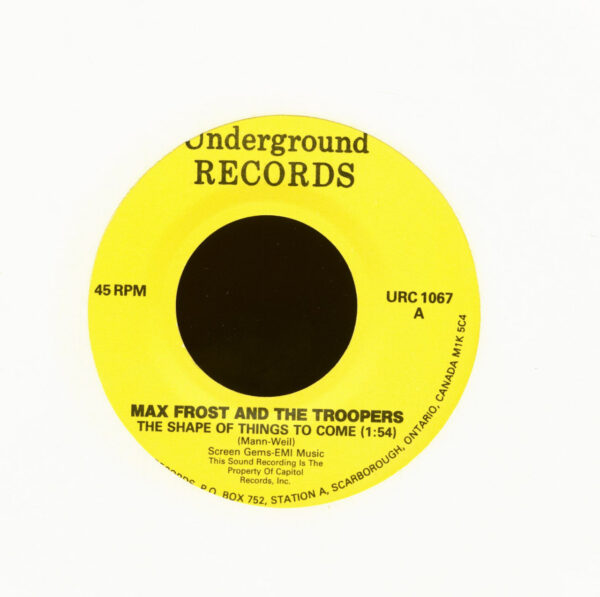 Max Frost & The Troopers / Bobby Vee - The Shape Of Things To Come - Suzie Baby (7inch