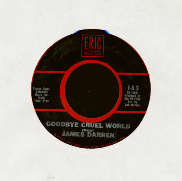 James Darren - Goodbye Cruel World - Her Royal Majesty (7inch