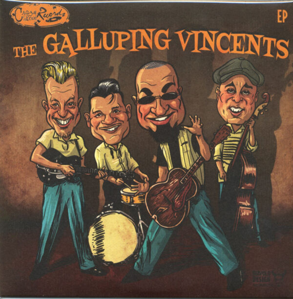 The Galluping Vincents - Go Go Cat Woman - Jelly Bean - The Gentle Breeze - Whole Lota Lovin' (7inch