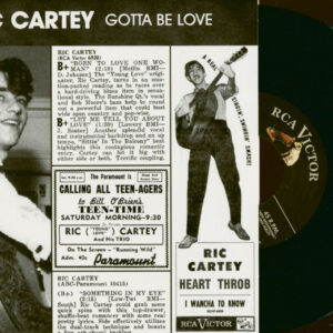 Ric Cartey & Ted Harris - Gotta Be Love - Just Thought I'd Set You Straight (7inch