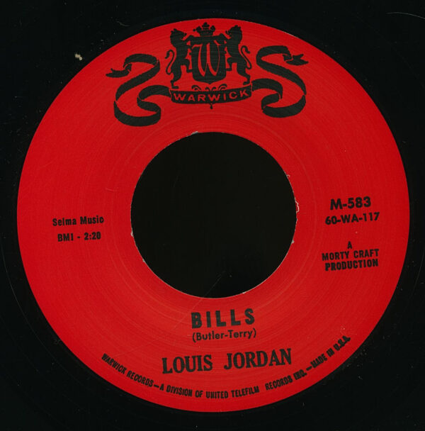 Louis Jordan - Bills - Fifty Cents (7inch