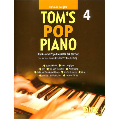 Spielbuch für Klavier Tom´s Pop Piano 4