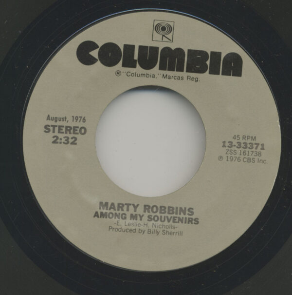 Marty Robbins - Among My Souvenirs - Return To Me (7inch