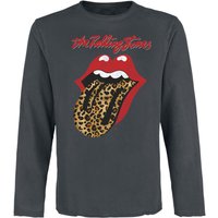 The Rolling Stones Langarmshirt - Amplified Collection - Voodoo Lounge - S bis XXL - für Männer - Größe XXL - charcoal  - Lizenziertes Merchandise!