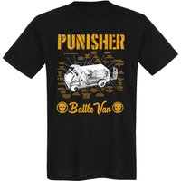 The Punisher Battle Van Herren T-Shirt schwarz