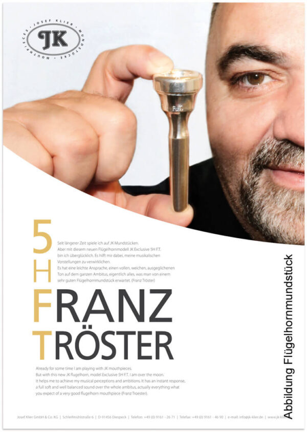 Mundstück für Trompete JK Exclusive 5TRP Franz Tröster