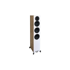 Elac Uni-FI 2.0 UFR52 (Stück) weiss/holz (Eiche) Standlautsprecher