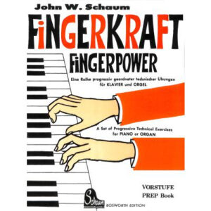 Übungsbuch Klavier Fingerkraft Vorstufe