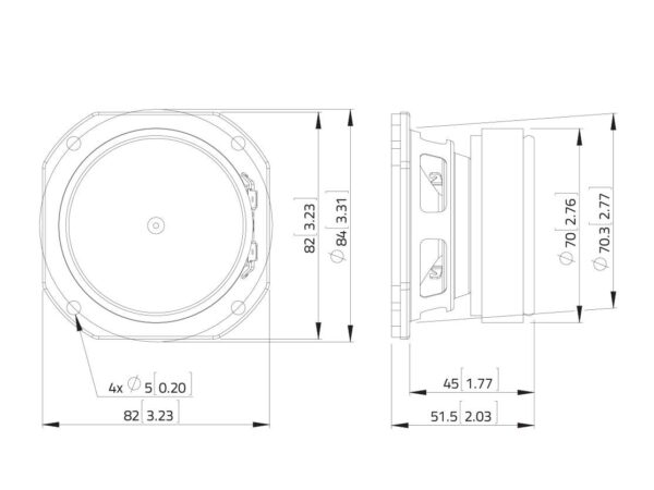 LAVOCE FSF030.70/16 3" Breitbandlautsprecher