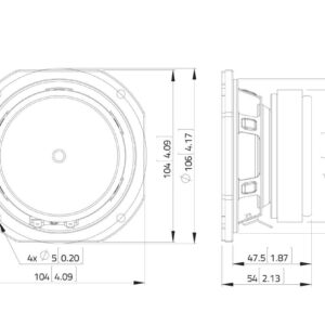 LAVOCE FSF041.00/16 4" Breitbandlautsprecher