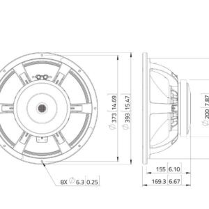 LAVOCE WAF153.02 15" Woofer