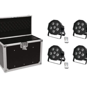 EUROLITE Set 4x LED SLS-603 + Case EC-SL4M Gr??e M