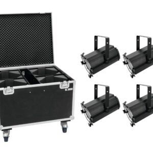 EUROLITE Set 4x LED THA-120PC Theater-Spot + Case