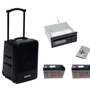 OMNITRONIC Set MOM-10BT4 Modular-Drahtlos-PA-System + CD-Player mit USB&SD + ...