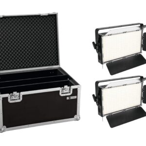 EUROLITE Set 2x LED PLL-360 3200K Panel + Case