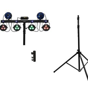 EUROLITE Set LED KLS Laser Bar Next FX-Lichtset + M-4 Boxenhochst?nder