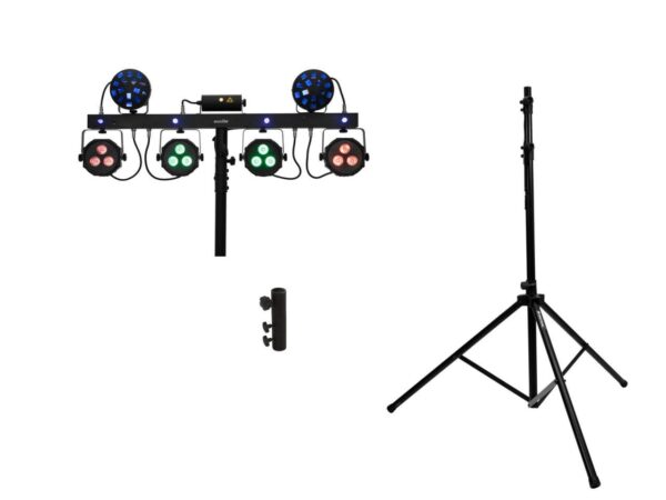 EUROLITE Set LED KLS Laser Bar Next FX-Lichtset + M-4 Boxenhochst?nder