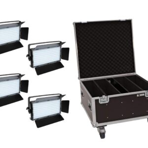 EUROLITE Set 4x LED PLL-480 QCL Panel + Case