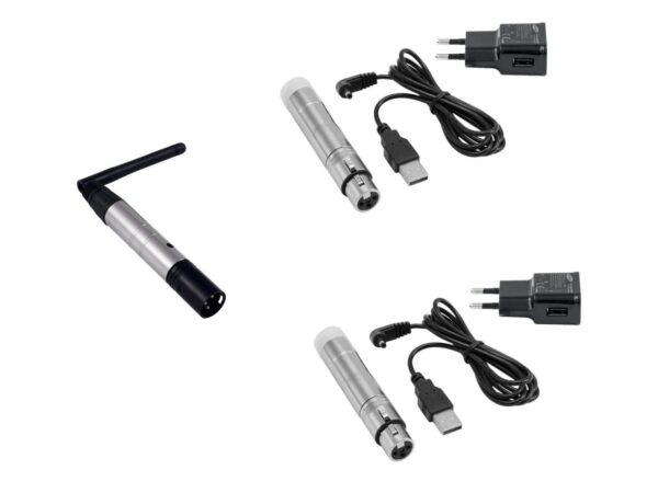 EUROLITE Set QuickDMX 1x Sender + 2x AKKU Empf?nger