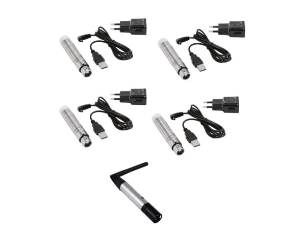 EUROLITE Set QuickDMX 1x Sender + 4x AKKU Empf?nger