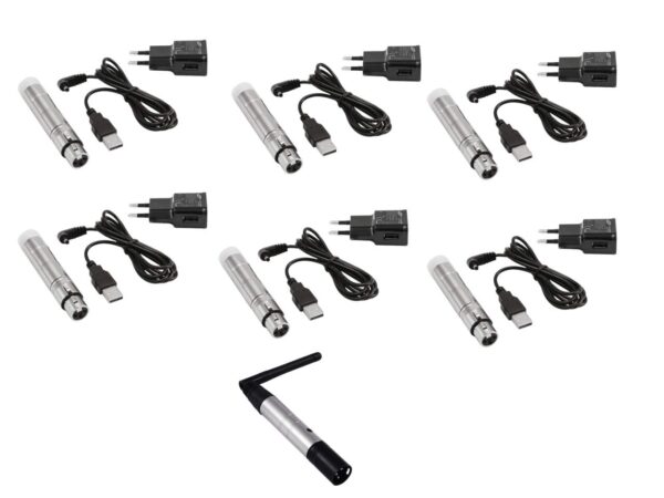 EUROLITE Set QuickDMX 1x Sender + 6x AKKU Empf?nger