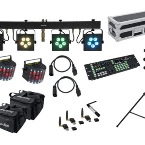 EUROLITE Set LED KLS-902 + Laser Derby Mobile Bundle