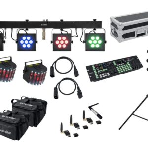 EUROLITE Set LED KLS-3002 + Laser Derby Mobile Bundle