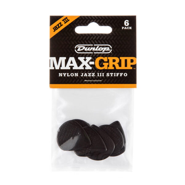 Plektrenpack Dunlop Carbon Max Grip Jazz III