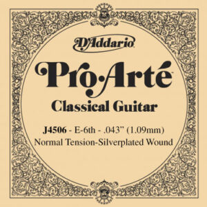 Einzelsaite D´Addario J4506 E6 Pro Arte Classical Normal