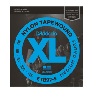 Saitensatz D´Addario ETB92-5 Tapewound 5-String/Long/Medium