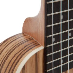 DIMAVERY UK-400 Ukulele Sopran "Zebrawood"