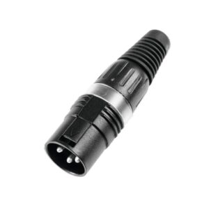 HICON XLR Stecker 3pol HI-X3CM-BLK