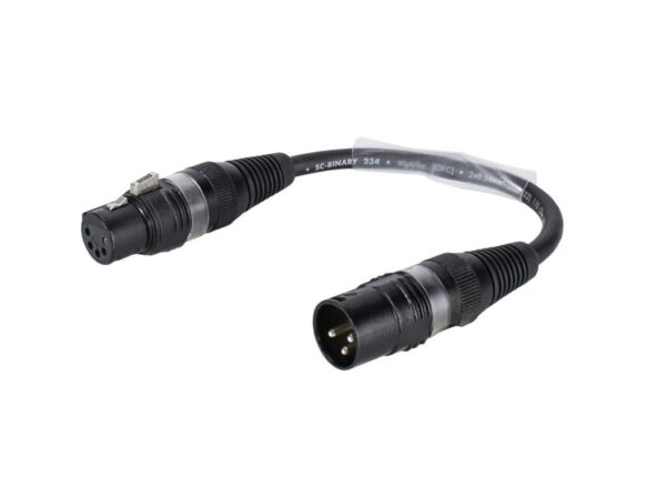 SOMMER CABLE Adapterkabel 3pol XLR(M)/5pol XLR(F) sw